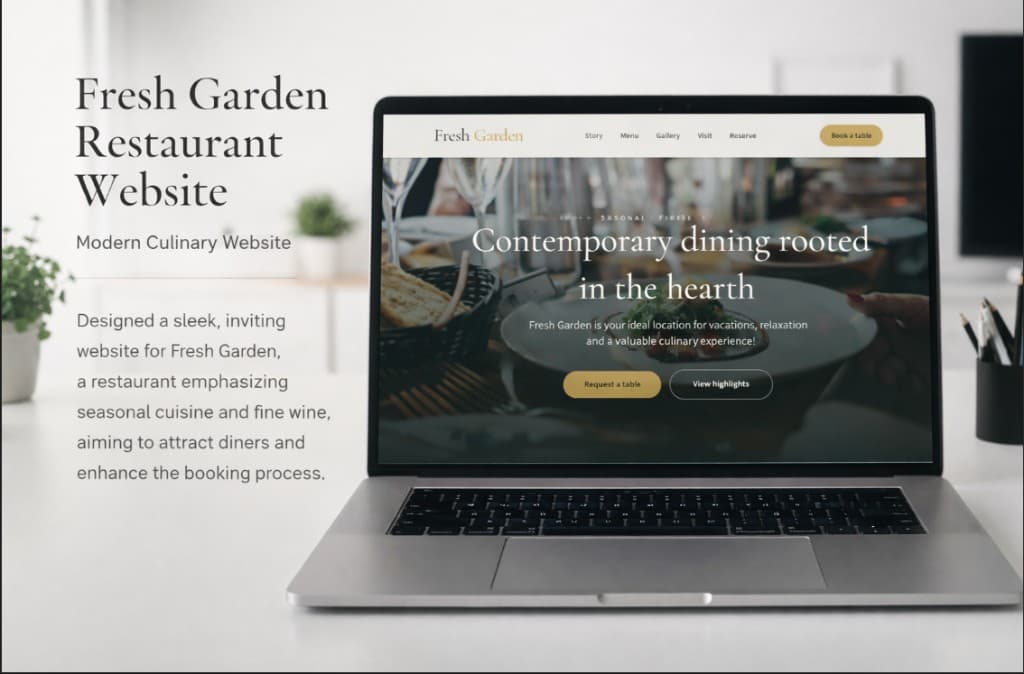 Fresh Garden Restaurant Website
